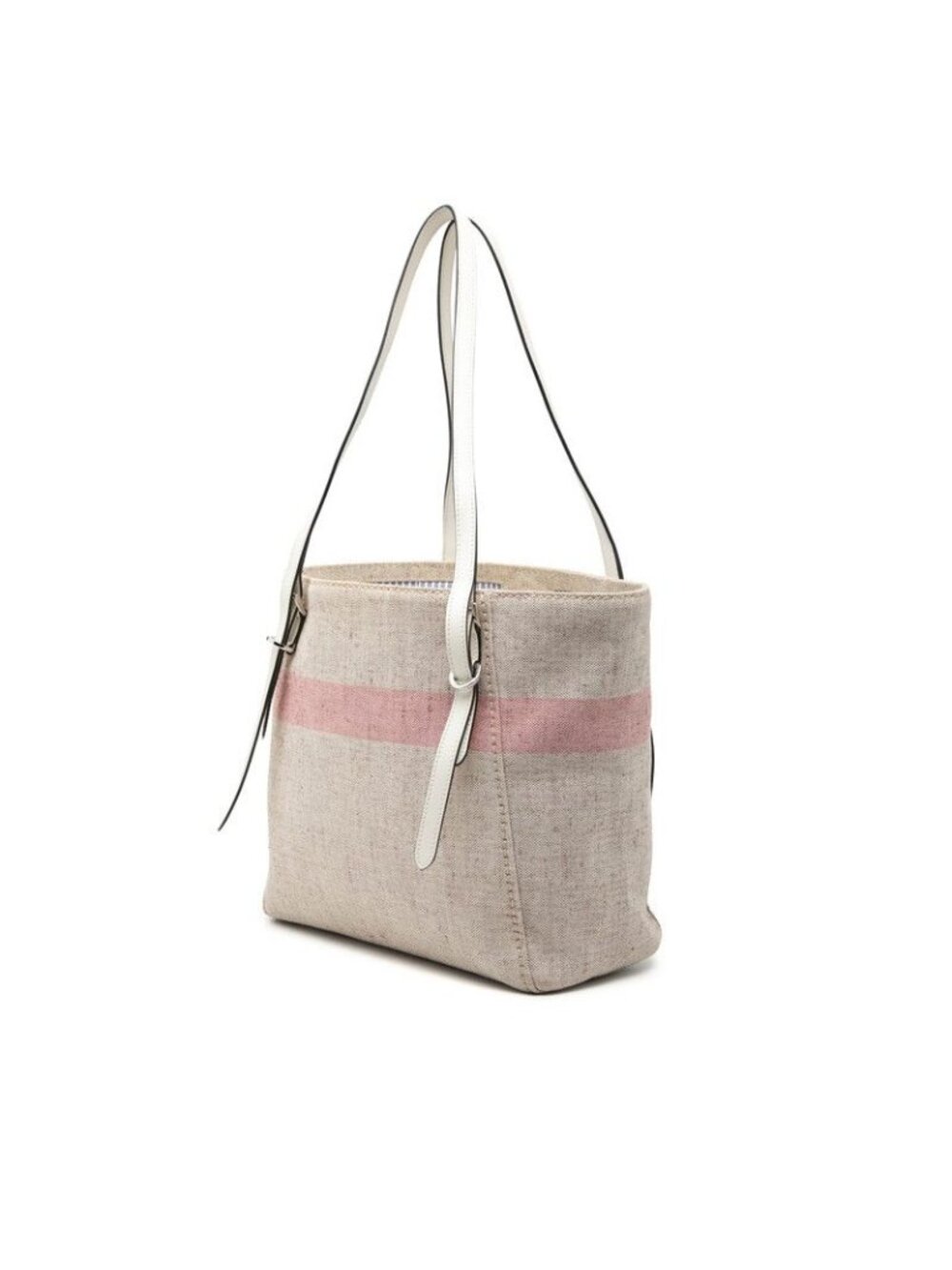 Prada Tote Beige Multicolor Canvas Leather - Picture 2 of 6
